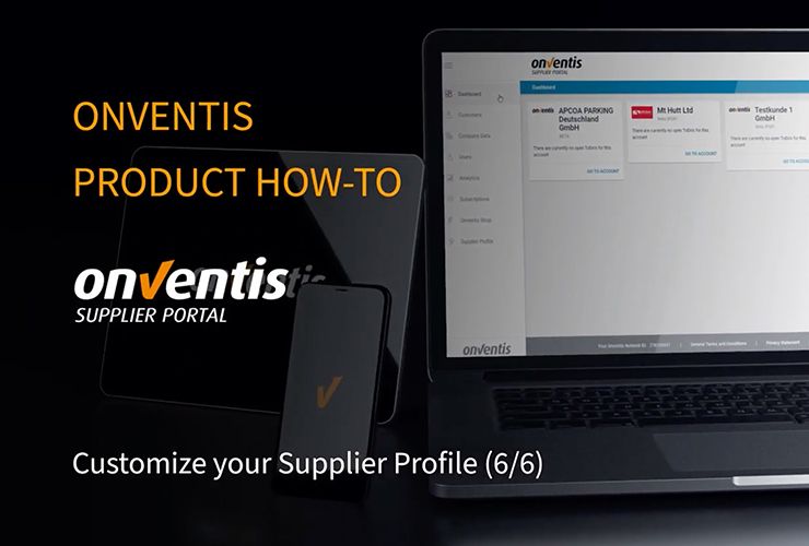 Customize your Supplier Profile (6/6)