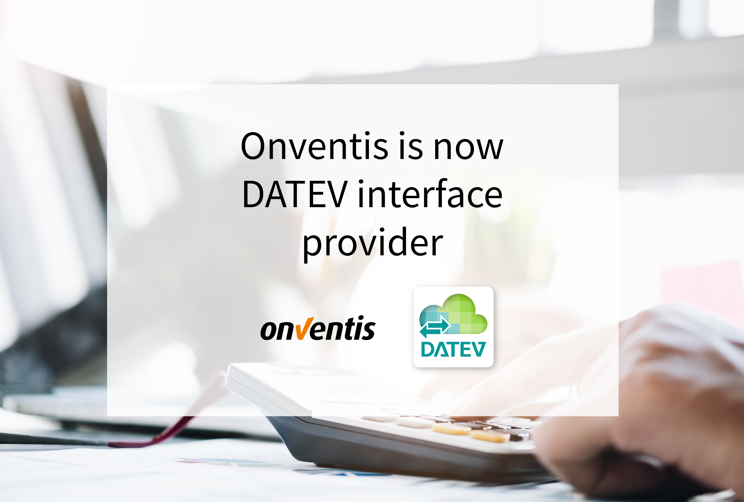 Onventis is now DATEV interface provider